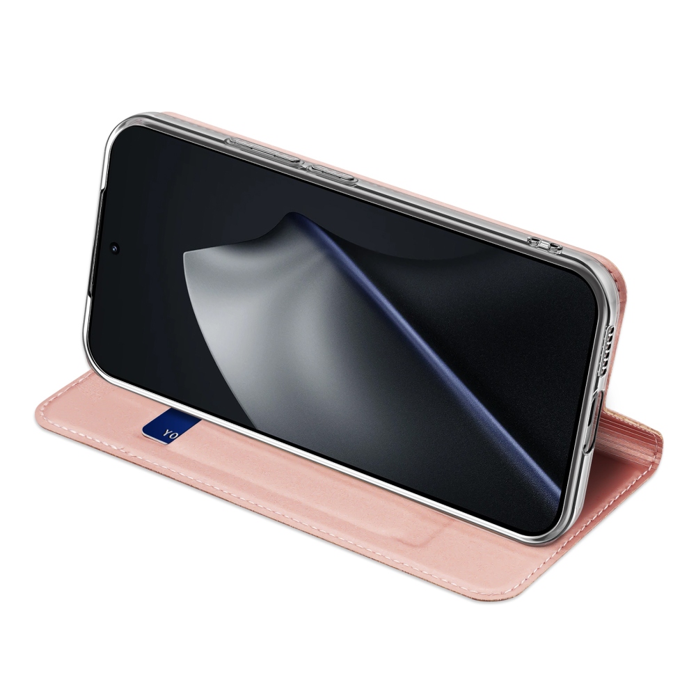 DUX knížkové pouzdro na mobil Xiaomi 17T - růžovozlaté