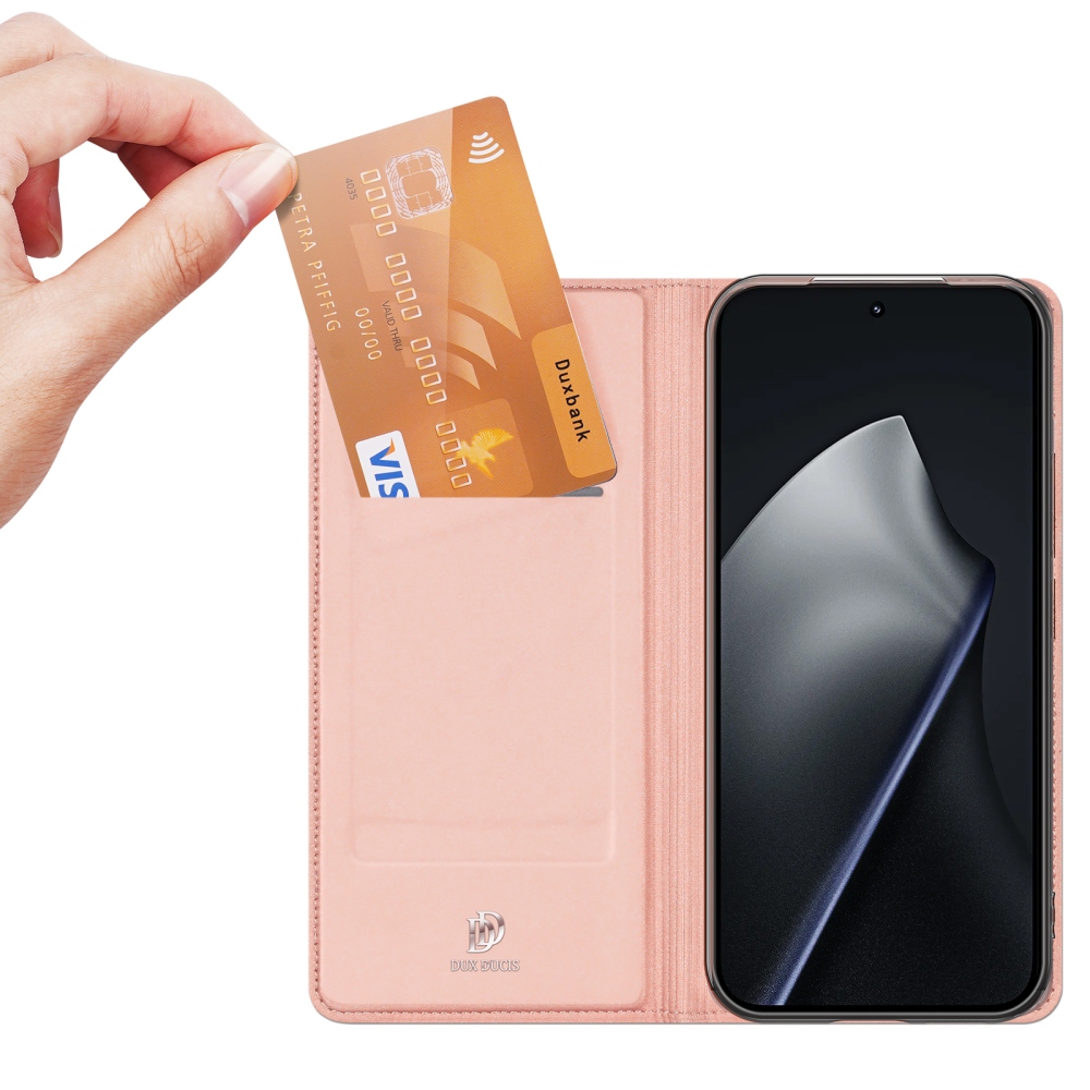 DUX knížkové pouzdro na mobil Xiaomi 17T - růžovozlaté