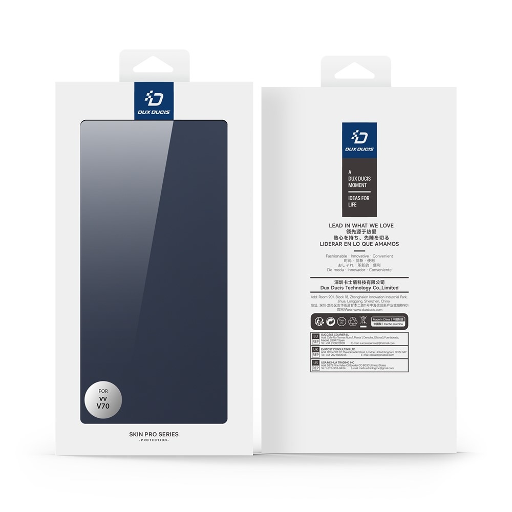 DUX knížkové pouzdro na Vivo V70 5G - tmavěmodré