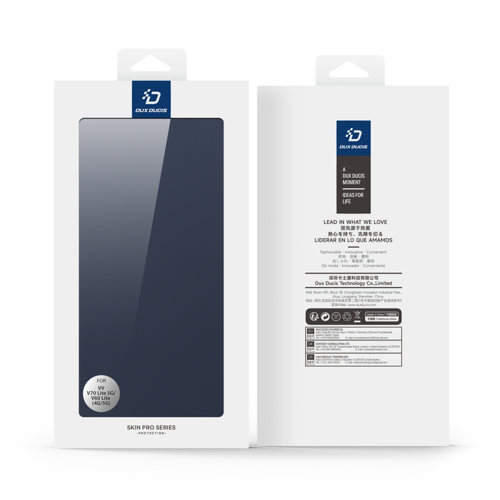 DUX knížkové pouzdro na Vivo V70 Lite 5G - tmavěmodré