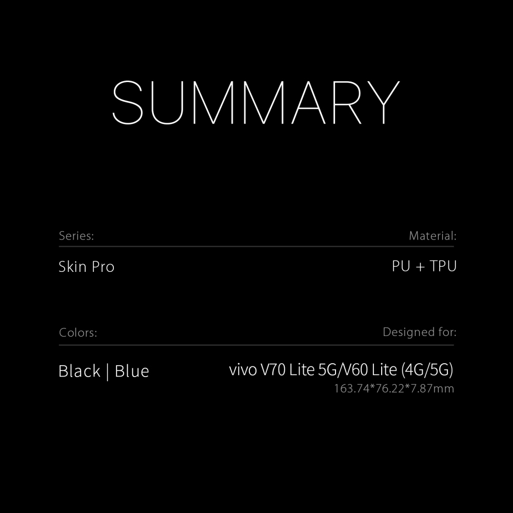 DUX knížkové pouzdro na Vivo V70 Lite 5G - tmavěmodré