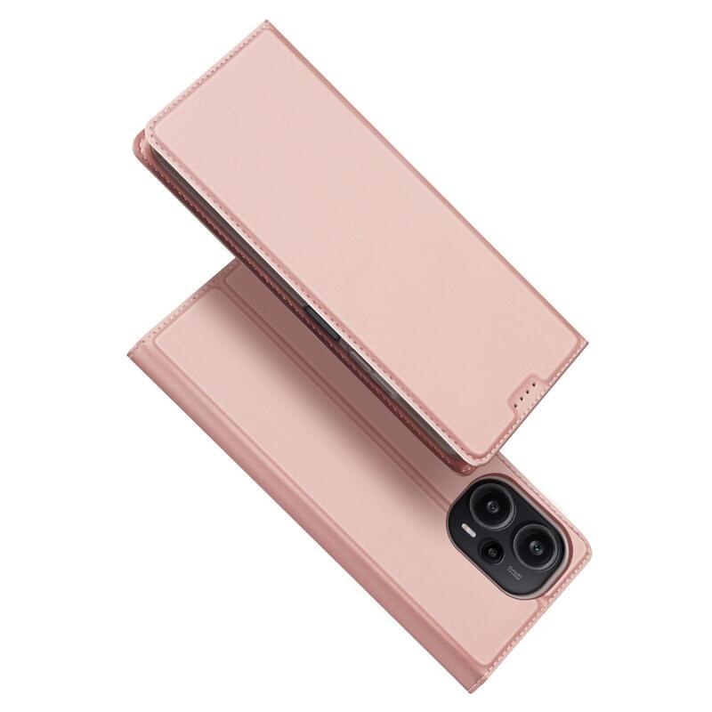 DUX knížkové pouzdro na Xiaomi Poco F5 - růžovozlaté