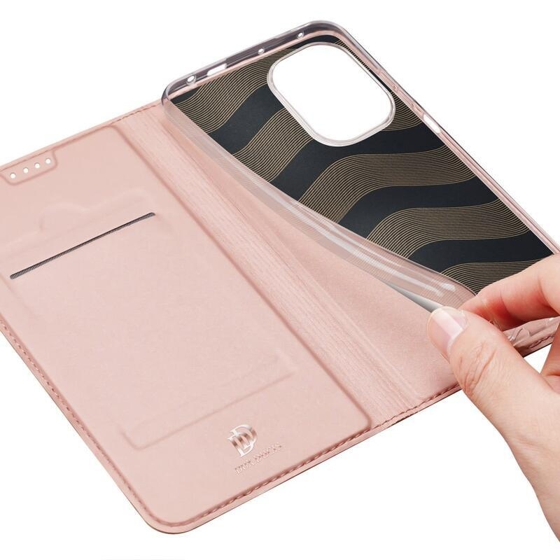 DUX knížkové pouzdro na Xiaomi Poco F5 - růžovozlaté