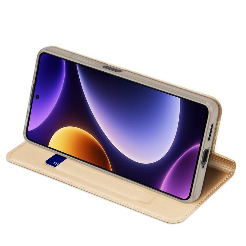 DUX knížkové pouzdro na Xiaomi Poco F5 - zlaté