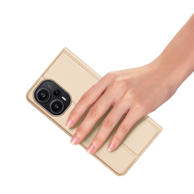 DUX knížkové pouzdro na Xiaomi Poco F5 - zlaté