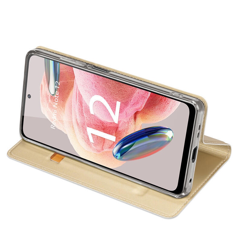 DUX knížkové pouzdro na Xiaomi Redmi Note 12 4G - zlaté