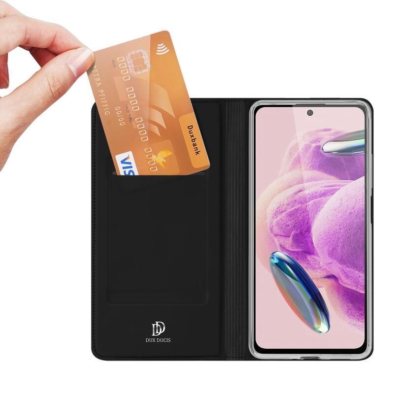 DUX knížkové pouzdro na Xiaomi Redmi Note 12S - černé