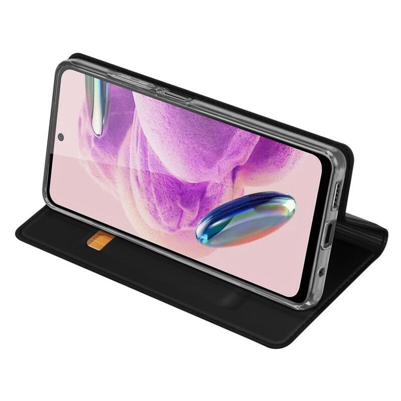 DUX knížkové pouzdro na Xiaomi Redmi Note 12S - černé