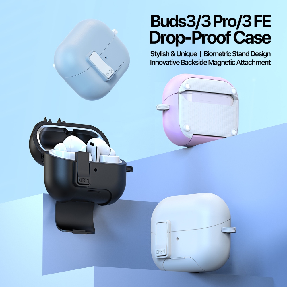 DUX odolný obal na Samsung Galaxy Buds3 FE/Buds3 Pro/Buds3 - černý