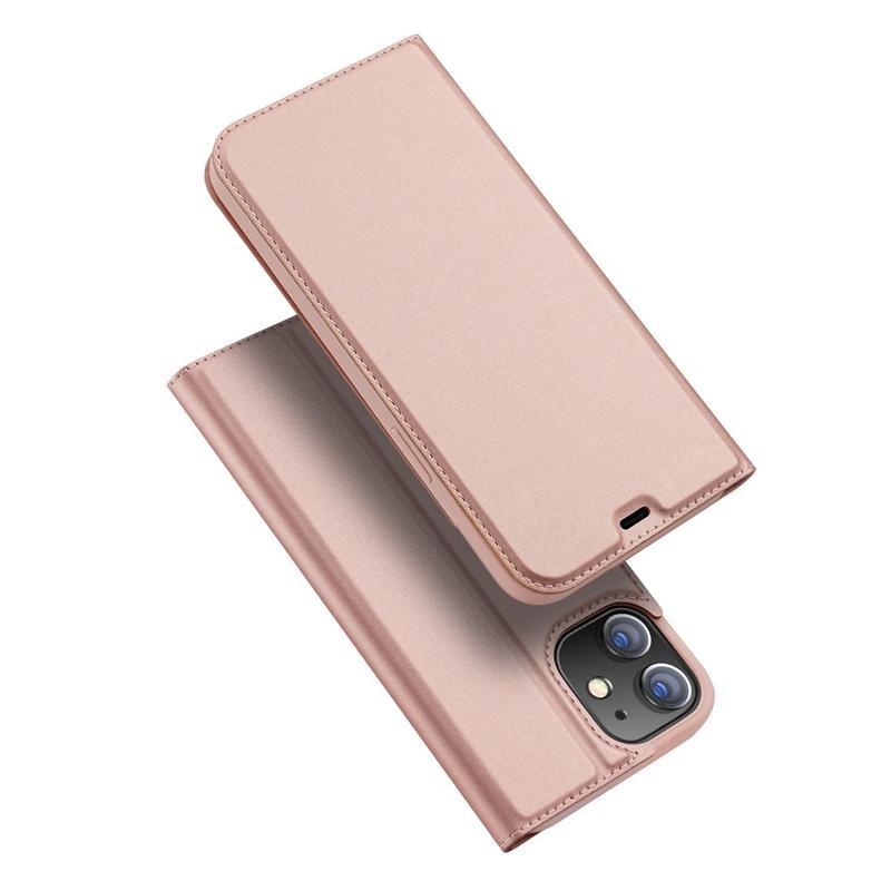 DUX PU kožené peněženkové pouzdro na mobil iPhone 12 Pro 6,1
