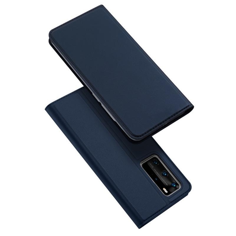 DUX PU kožené pouzdro na mobil Huawei P40 Pro - tmavěmodré