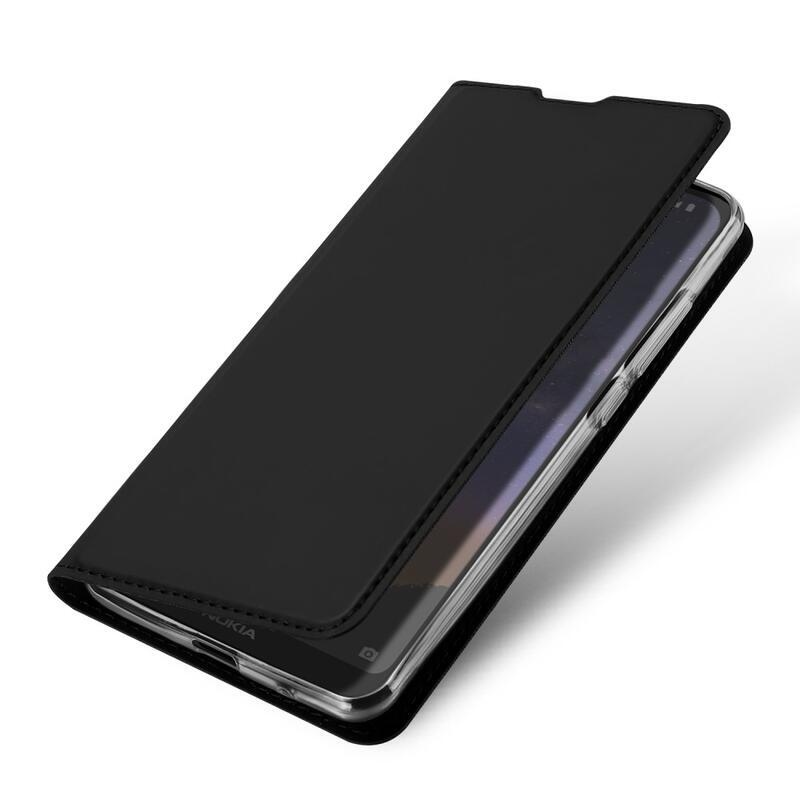 DUX PU kožené pouzdro na mobil Nokia 2.2 - černé