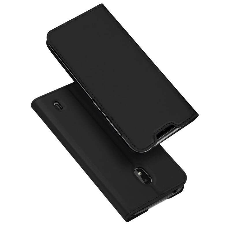 DUX PU kožené pouzdro na mobil Nokia 2.2 - černé