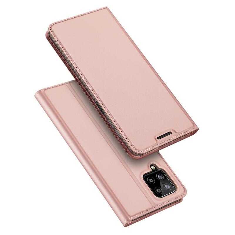 DUX PU kožené pouzdro na mobil Samsung Galaxy A22 4G - růžové