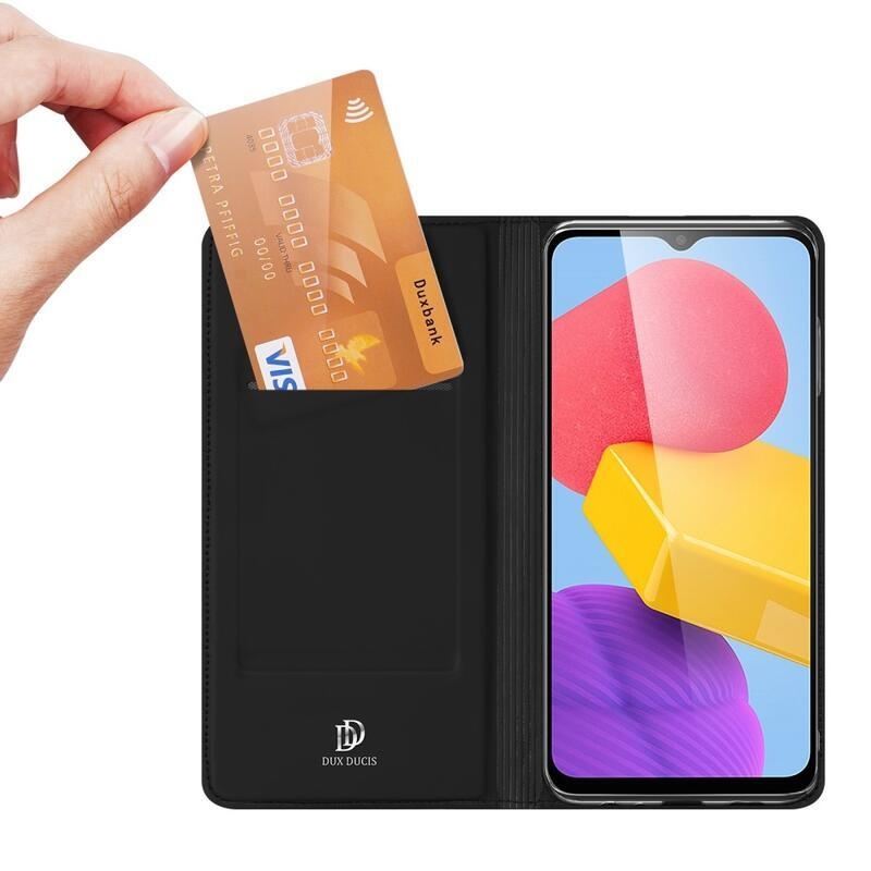 DUX PU kožené pouzdro na mobil Samsung Galaxy M13 4G - černé