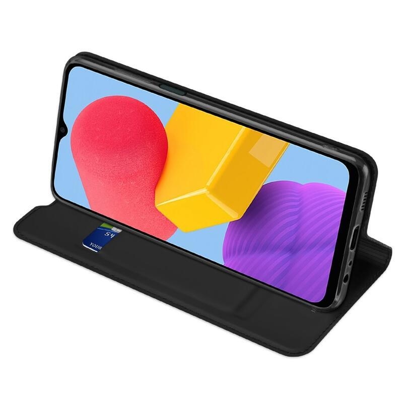 DUX PU kožené pouzdro na mobil Samsung Galaxy M13 4G - černé
