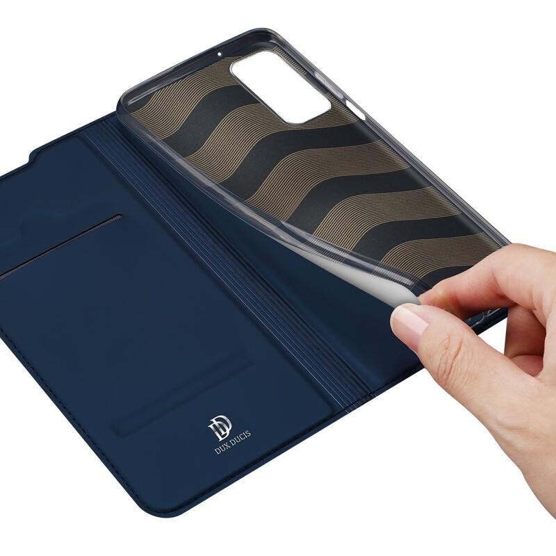 DUX PU kožené pouzdro na mobil Samsung Galaxy M13 4G - tmavěmodré