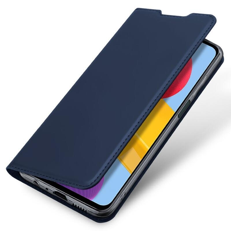 DUX PU kožené pouzdro na mobil Samsung Galaxy M13 4G - tmavěmodré
