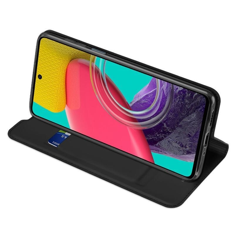 DUX PU kožené pouzdro na mobil Samsung Galaxy M53 5G - černé