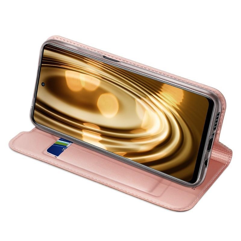 DUX PU kožené pouzdro na mobil Xiaomi Mi 10T Lite 5G - růžovozlaté