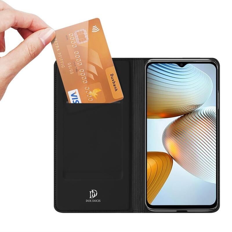 DUX PU kožené pouzdro na mobil Xiaomi Poco M4 5G - černé