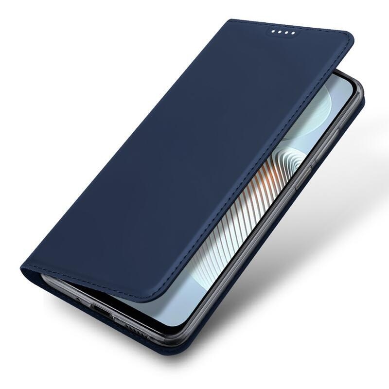 DUX PU kožené pouzdro na mobil Xiaomi Poco M4 5G - tmavěmodré