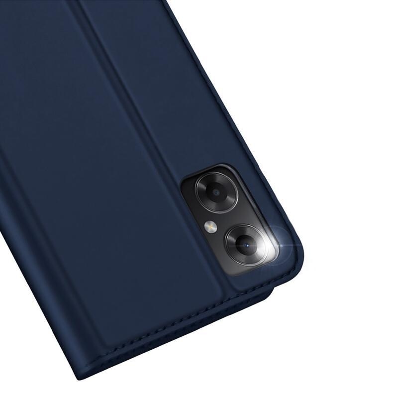 DUX PU kožené pouzdro na mobil Xiaomi Poco M4 5G - tmavěmodré