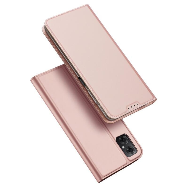 DUX PU kožené pouzdro na mobil Xiaomi Poco M4 5G - růžovozlaté