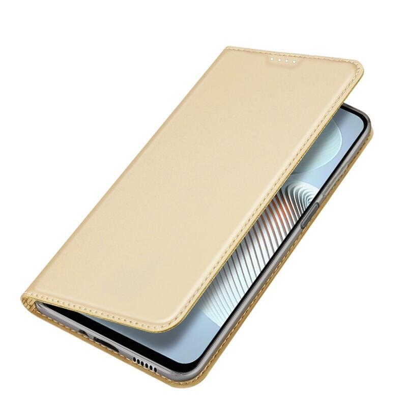 DUX PU kožené pouzdro na mobil Xiaomi Poco M4 5G - zlaté