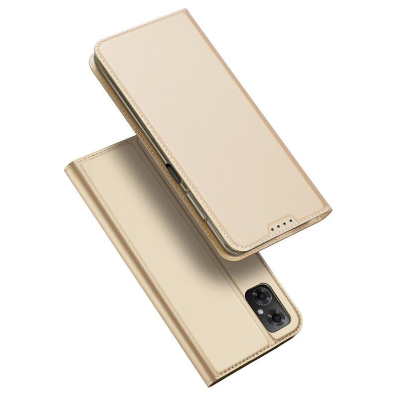 DUX PU kožené pouzdro na mobil Xiaomi Poco M4 5G - zlaté