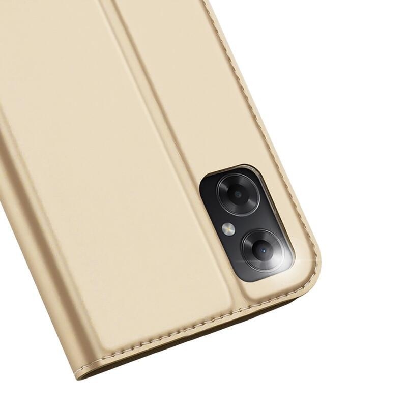 DUX PU kožené pouzdro na mobil Xiaomi Poco M4 5G - zlaté