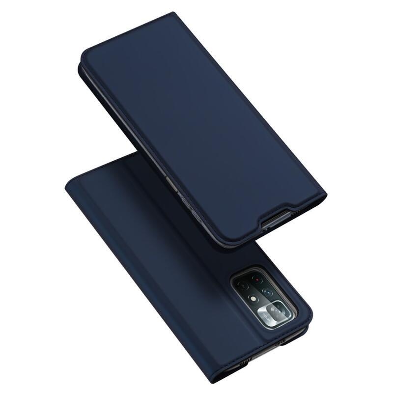DUX PU kožené pouzdro na mobil Xiaomi Poco M4 Pro 5G/Xiaomi Redmi Note 11S 5G - tmavěmodré