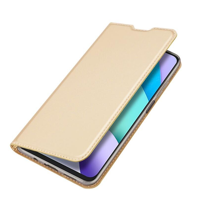 DUX PU kožené pouzdro na mobil Xiaomi Redmi 10/Redmi 10 (2022) - zlaté