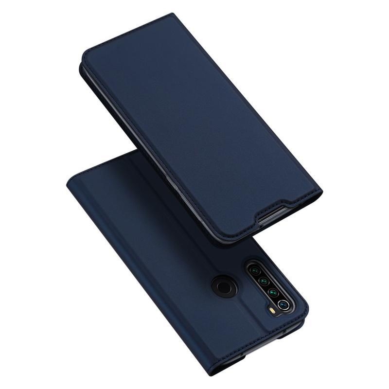 DUX PU kožené pouzdro na mobil Xiaomi Redmi Note 8T - tmavěmodré