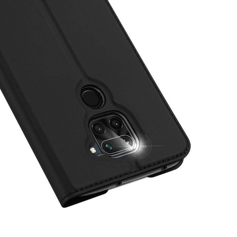 DUX PU kožené pouzdro na mobil Xiaomi Redmi Note 9 - černé