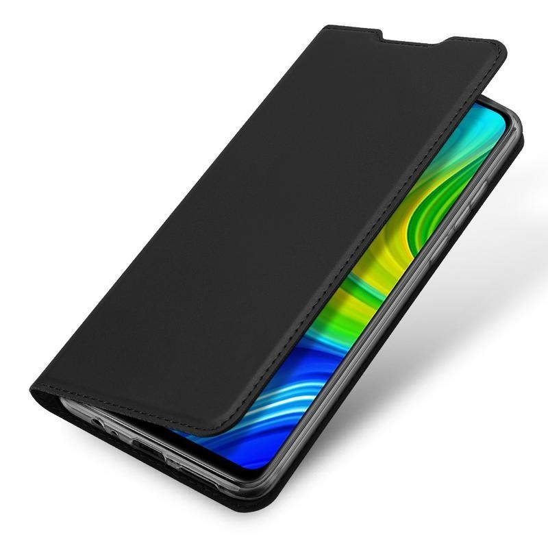 DUX PU kožené pouzdro na mobil Xiaomi Redmi Note 9 - černé
