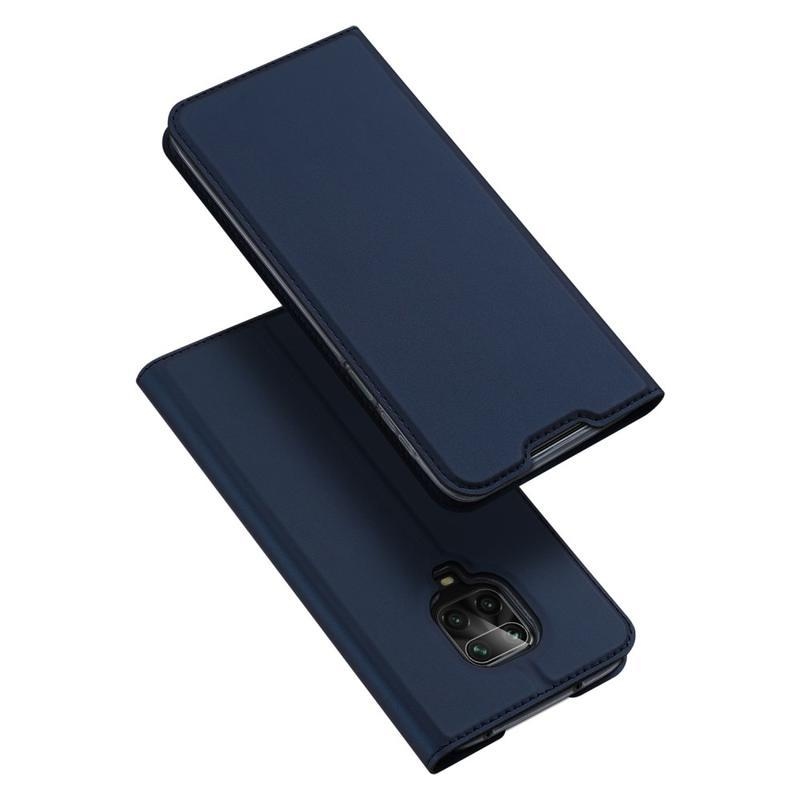 DUX PU kožené pouzdro na mobil Xiaomi Redmi Note 9 Pro/Note 9S - tmavěmodré
