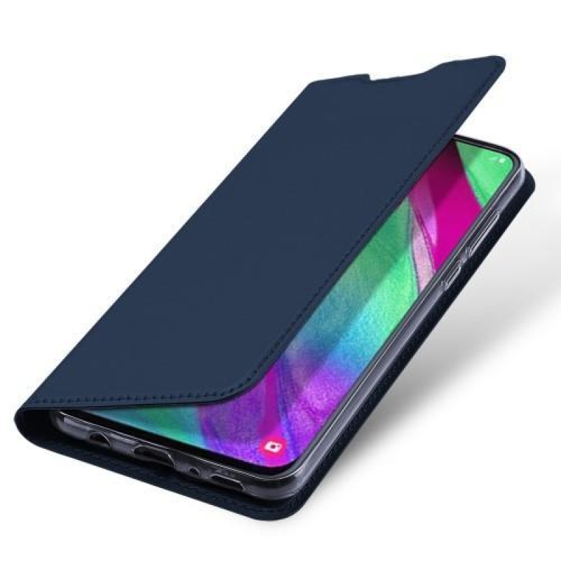 DUX PU kožené pouzdro na Samsung Galaxy A40 - tmavěmodré