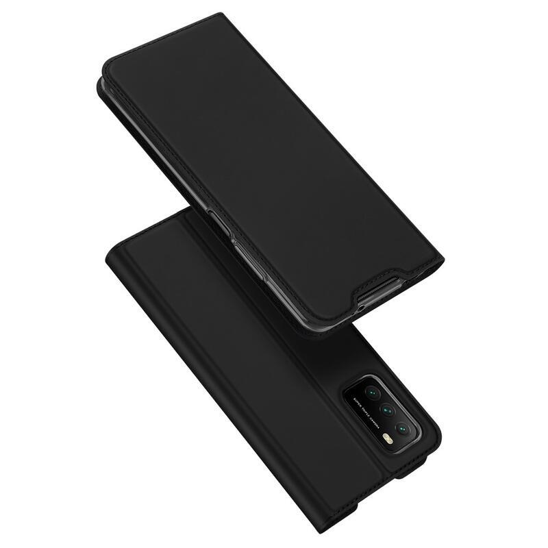 DUX PU kožené pouzdro na telefon Xiaomi Poco M3/Redmi 9T - černé