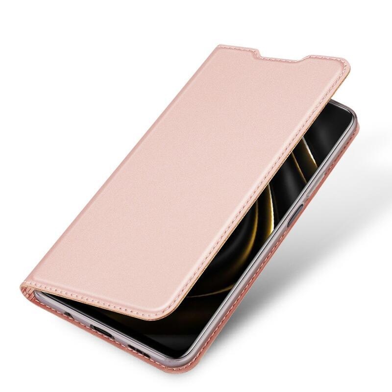 DUX PU kožené pouzdro na telefon Xiaomi Poco M3/Redmi 9T - růžové