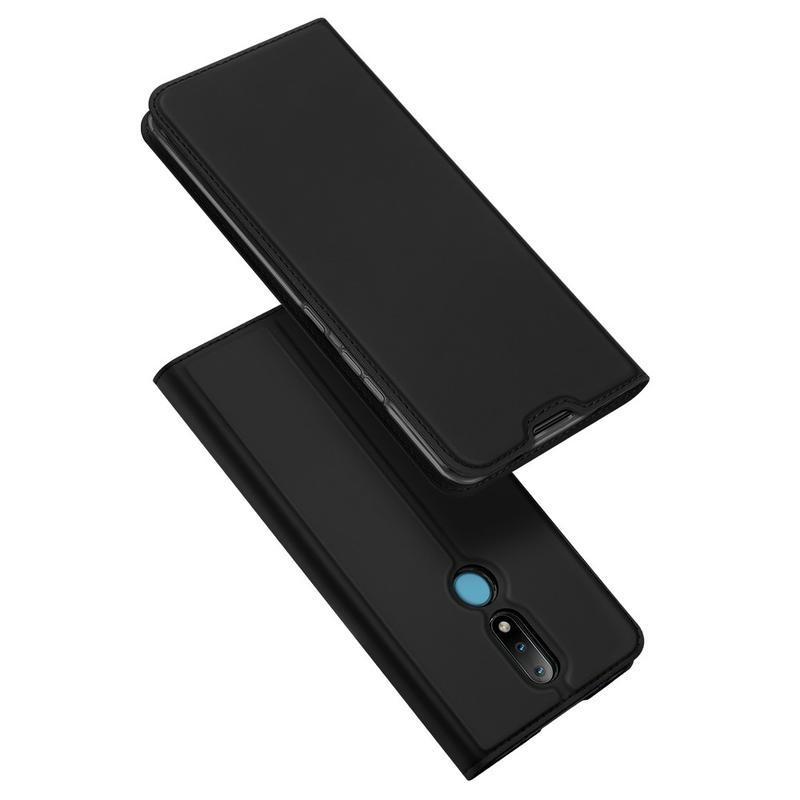 DUX PU kožené pouzdro pro mobil Nokia 2.4 - černé