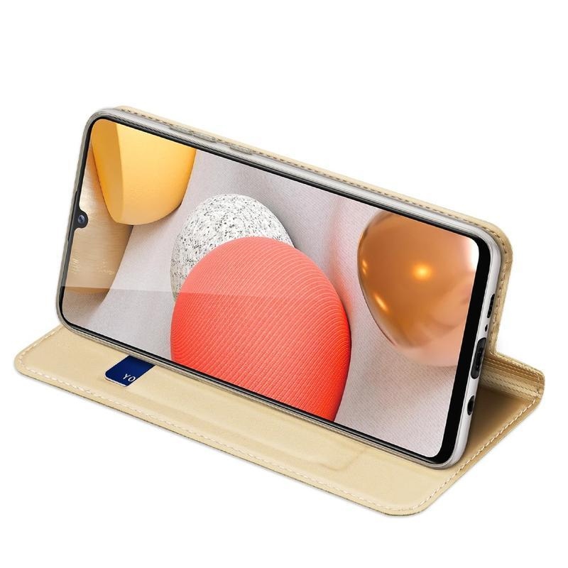 DUX PU kožené pouzdro pro mobil Samsung Galaxy A42 5G - zlaté