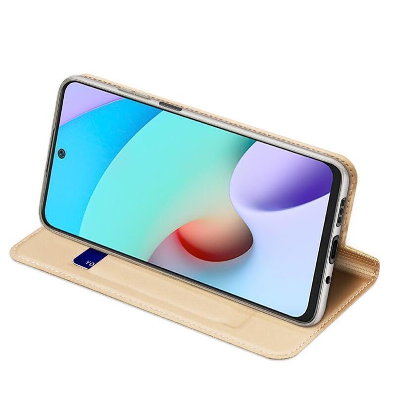 DUX PU kožené pouzdro pro mobil Xiaomi Redmi Note 11 4G/Note 11S 4G - zlaté