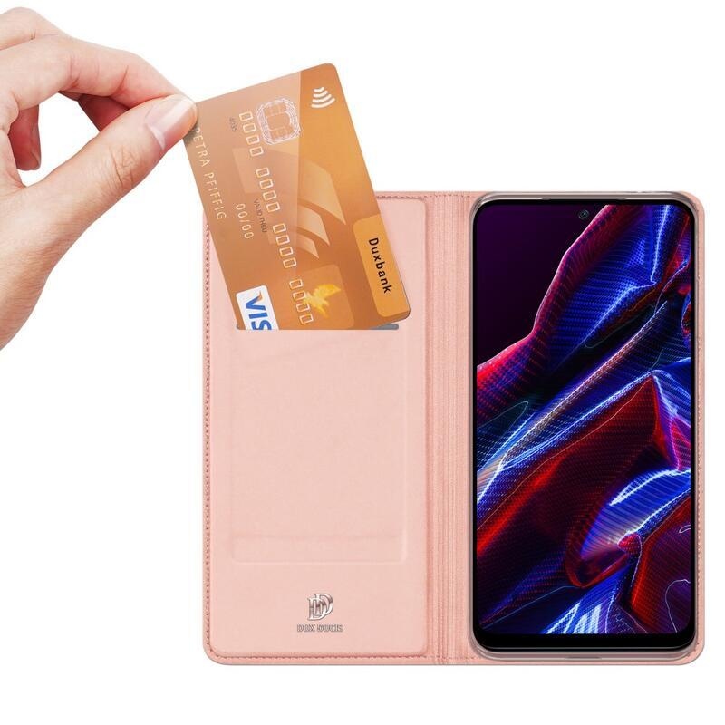 DUX stylové pouzdro na Xiaomi Redmi Note 12 5G/Poco X5 5G - růžovozlaté