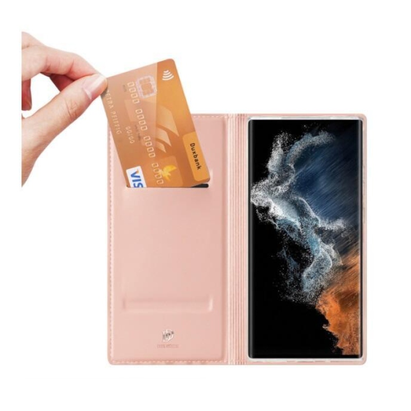DUX zavírací pouzdro na mobil Samsung Galaxy S23 Ultra - růžové