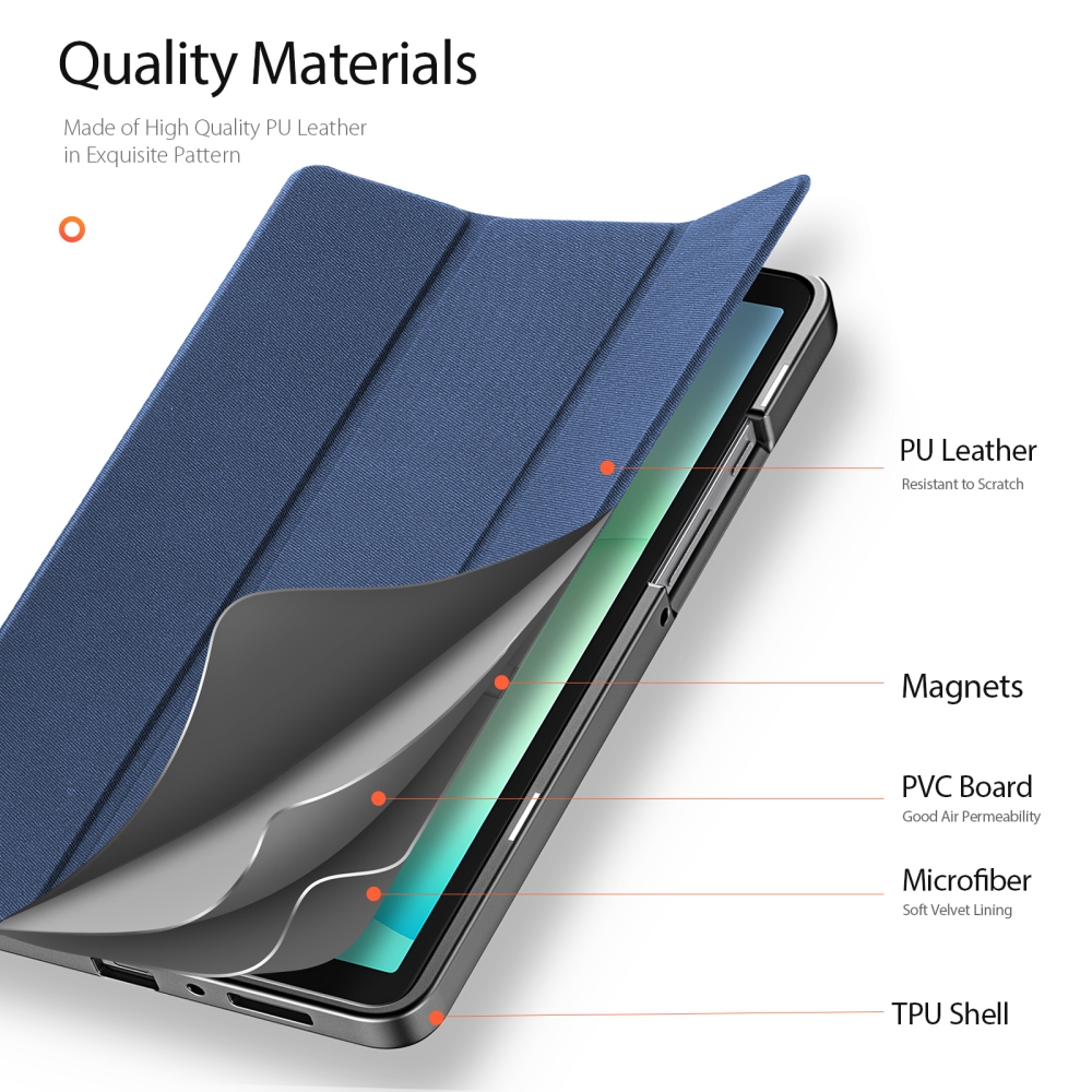DUX zavírací pouzdro na tablet Samsung Galaxy Tab A11/Tab A9 - modré