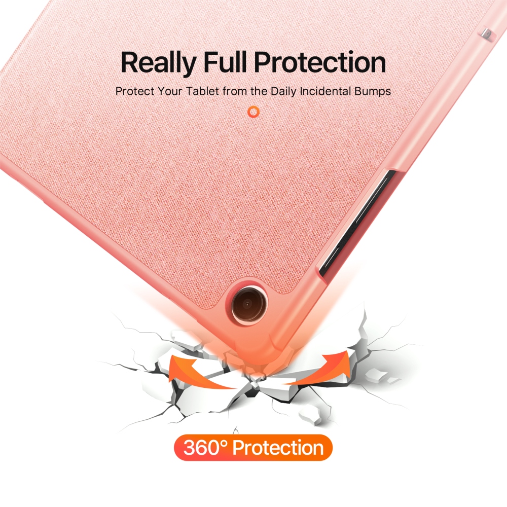 DUX zavírací pouzdro na tablet Samsung Galaxy Tab A11+/Tab A9+ - růžové