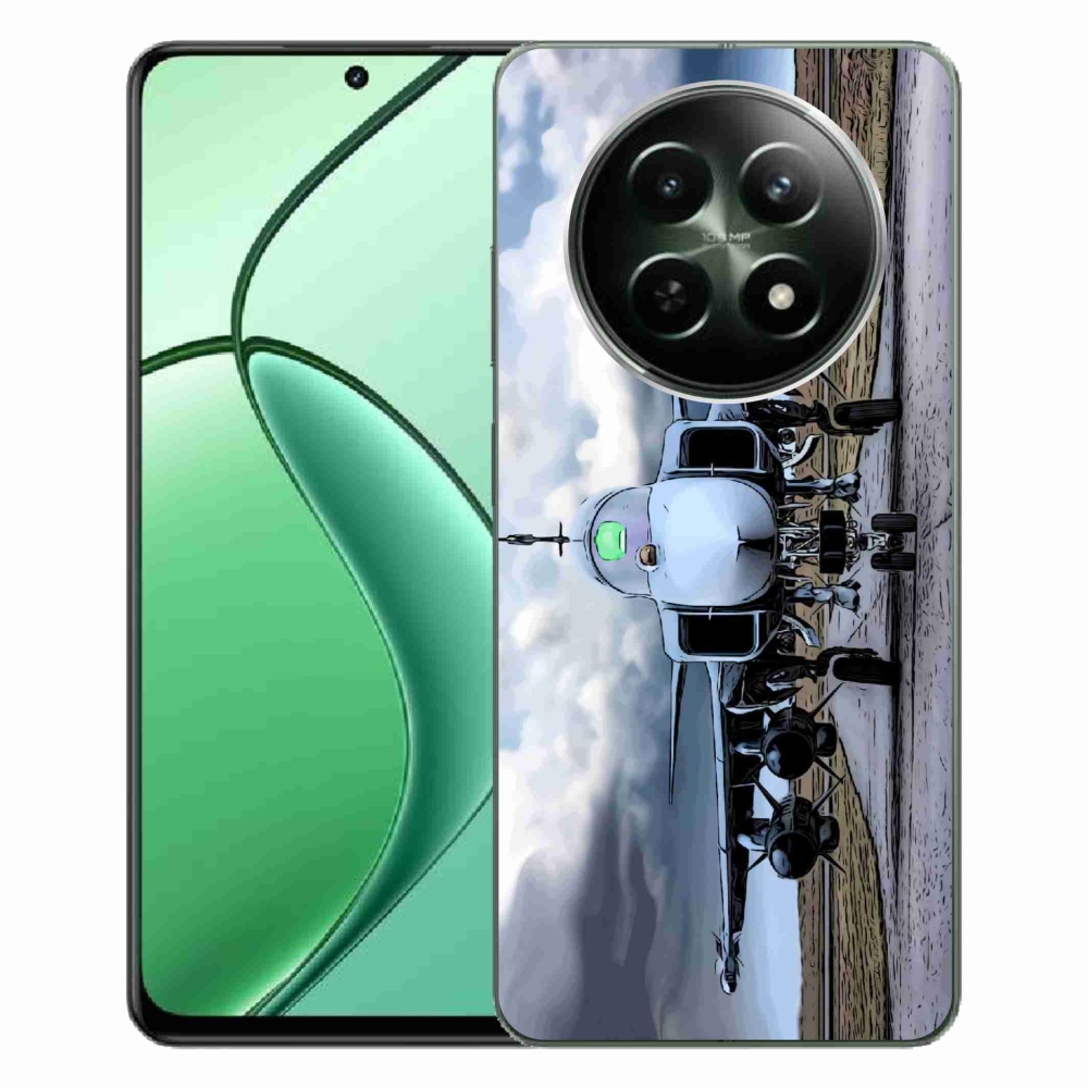 Gelový kryt mmCase na Realme 12 5G/12x 5G - vojenské letadlo