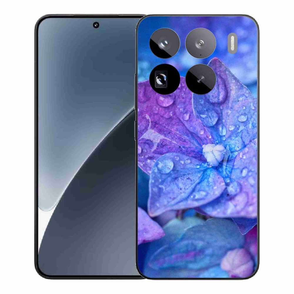 Gelový kryt mmCase na Xiaomi 15 Pro - fialový květ