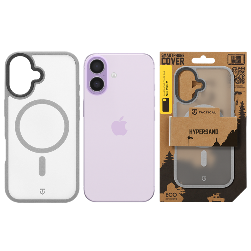 Tactical MagForce Hypersand Kryt pro Apple iPhone 17 Light Grey